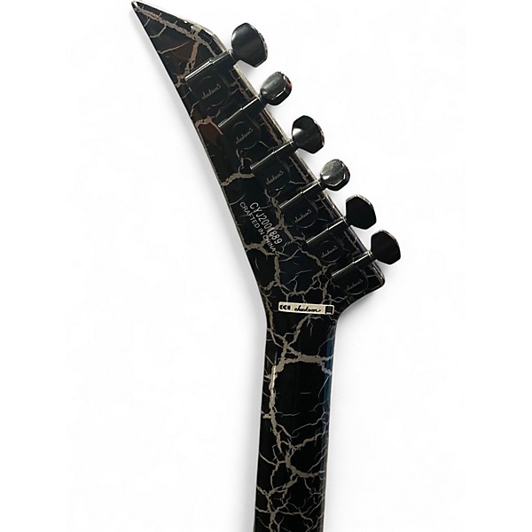 Used Jackson SLX Soloist Silver Mercury Crackle Solid Body Electric Guitar