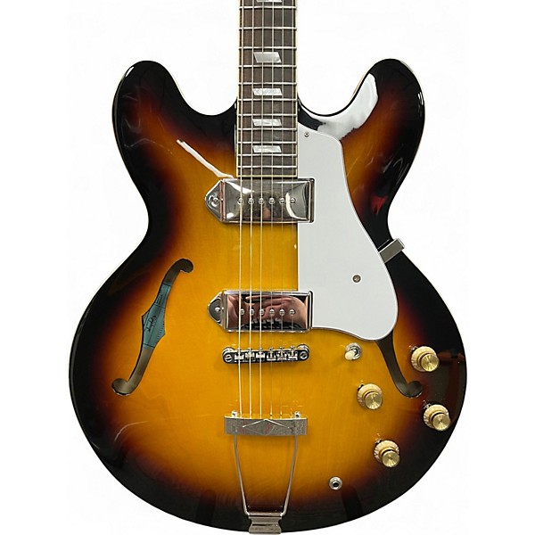 Used 2024 Epiphone Casino Vintage Sunburst Hollow Body Electric Guitar