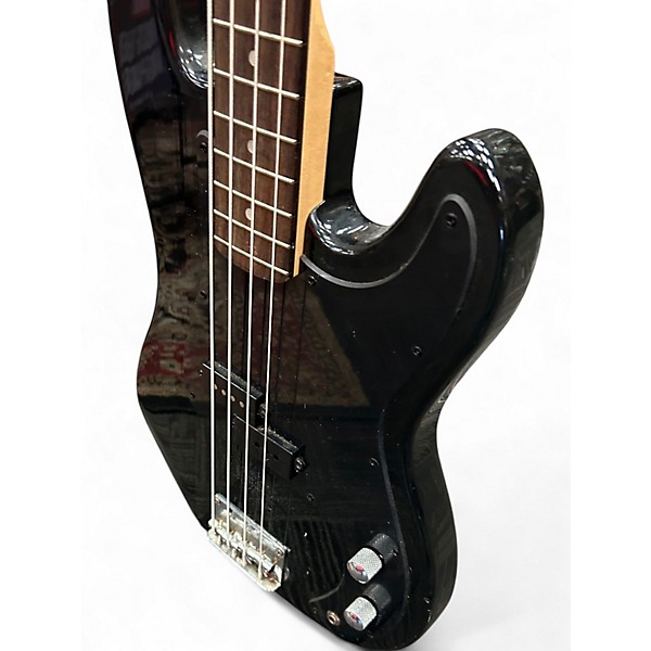 Used Silvertone BASS Black Electric Bass Guitar