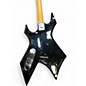 Used B.C. Rich KKW Warlock Tribal Black and Red Solid Body Electric Guitar