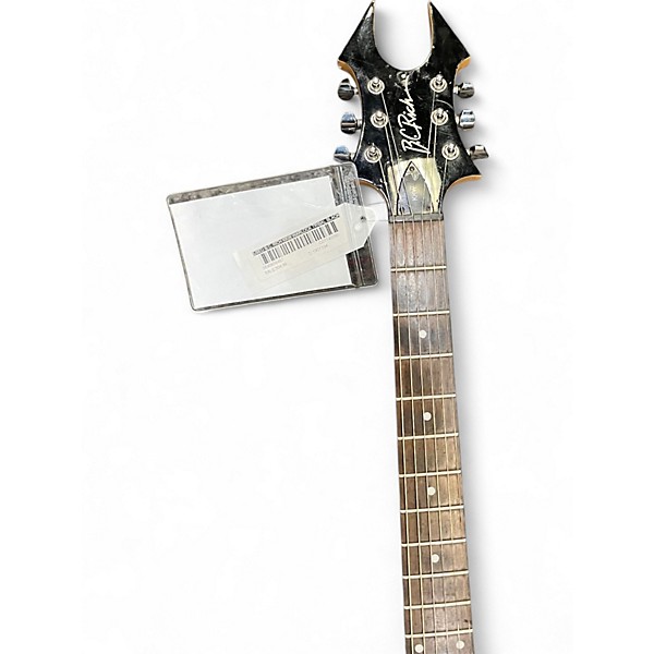 Used B.C. Rich KKW Warlock Tribal Black and Red Solid Body Electric Guitar