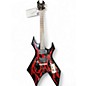 Used B.C. Rich KKW Warlock Tribal Black and Red Solid Body Electric Guitar thumbnail