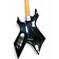 Used B.C. Rich KKW Warlock Tribal Black and Red Solid Body Electric Guitar