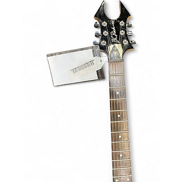 Used B.C. Rich KKW Warlock Tribal Black and Red Solid Body Electric Guitar