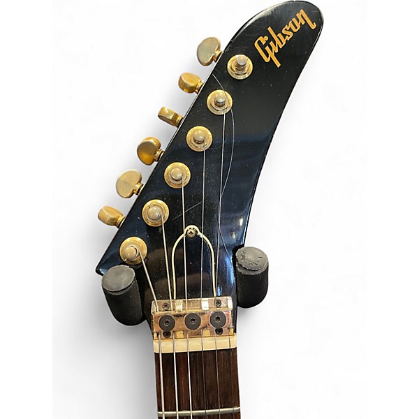 Vintage 1985 Gibson Explorer W/KAHLER Black Solid Body Electric Guitar