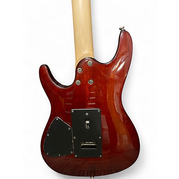 Used Ibanez s470dxqm RED QUILTED Solid Body Electric Guitar