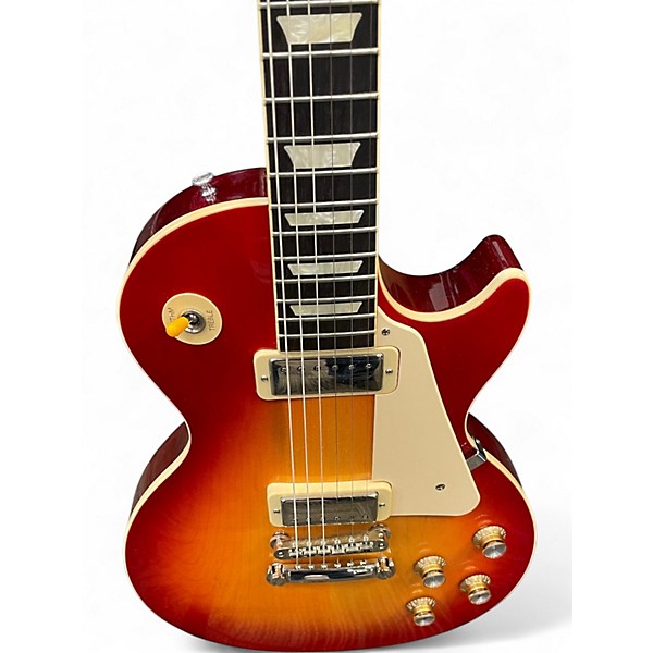 Used Gibson Les Paul Deluxe Tiger Eye Solid Body Electric Guitar