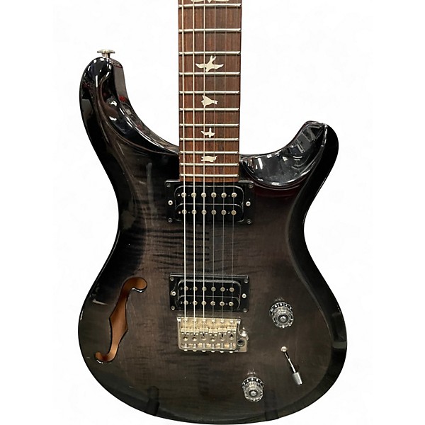 Used 2017 PRS Custom 24 Trans Charcoal Burst Solid Body Electric Guitar