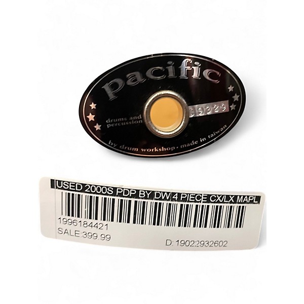 Used 2000s PDP by DW 4 Piece CX/LX Maple SILVER Drum Kit