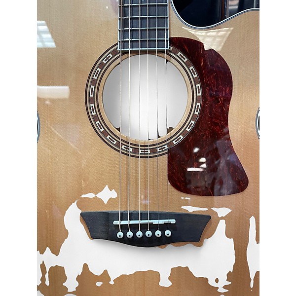 Used Washburn HJ40SCE Natural Acoustic Electric Guitar