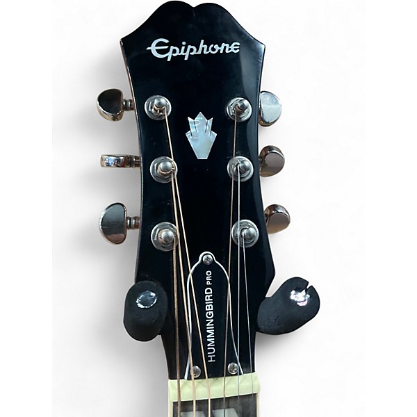Used Epiphone Hummingbird Pro Faded Cherry Acoustic Electric Guitar