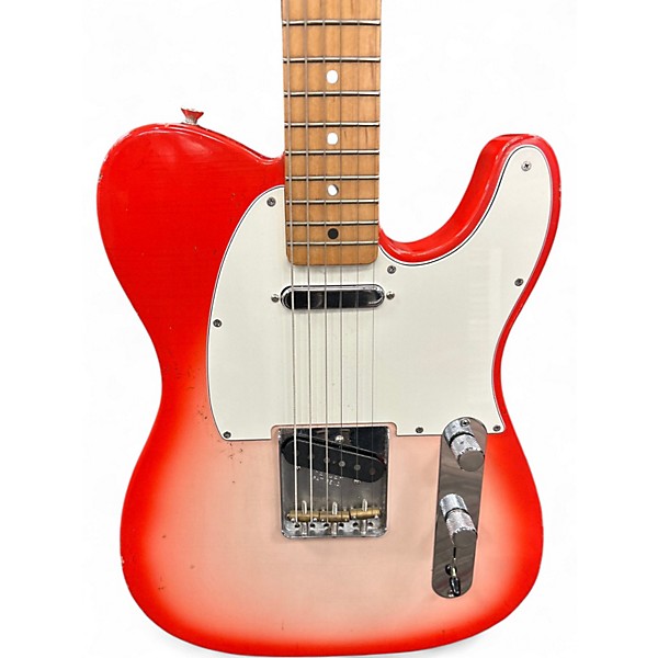 Used Fender Standard Telecaster Worn Cherry Solid Body Electric Guitar
