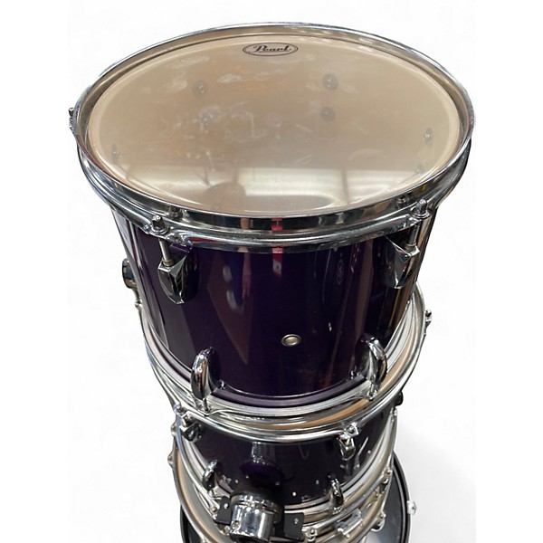 Used Pearl 5 Piece Export Purple Drum Kit