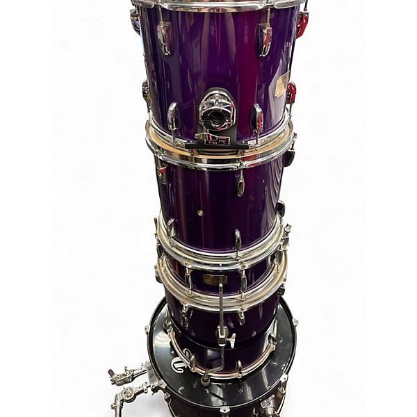 Used Pearl 5 Piece Export Purple Drum Kit