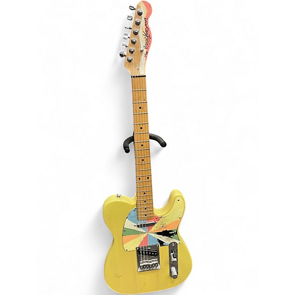 Used Squier Telecaster Yellow Solid Body Electric Guitar