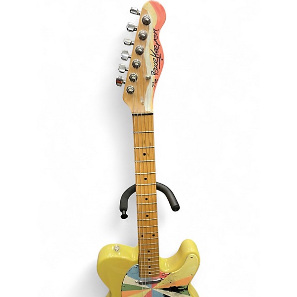 Used Squier Telecaster Yellow Solid Body Electric Guitar