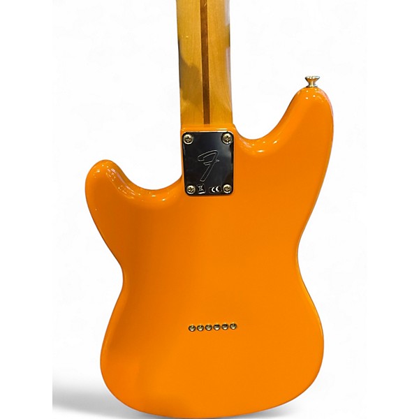 Used Fender Duo Sonic Capri Orange Solid Body Electric Guitar