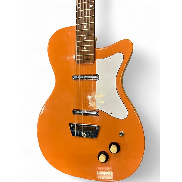 Used Danelectro U2 ORANGE Solid Body Electric Guitar