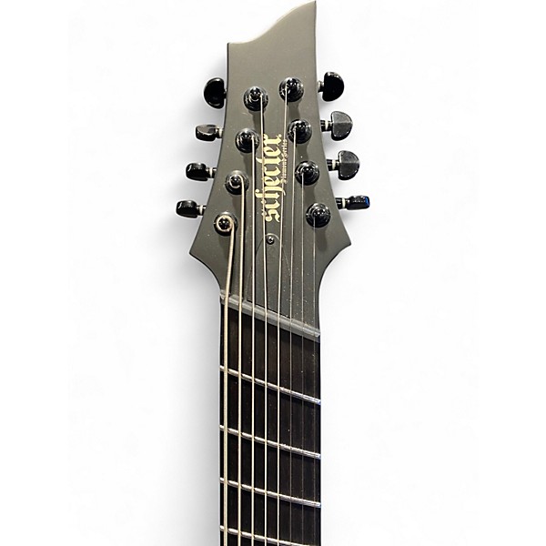 Used Schecter pt8 ms black ops Black Solid Body Electric Guitar