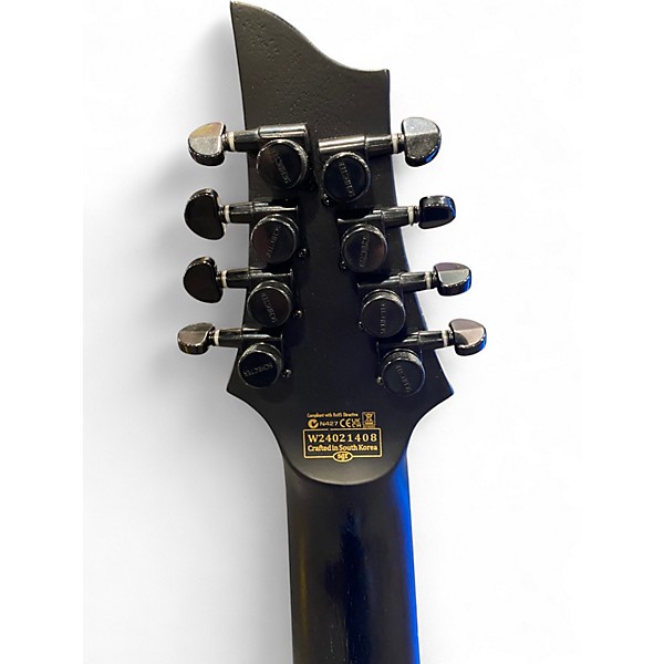 Used Schecter pt8 ms black ops Black Solid Body Electric Guitar