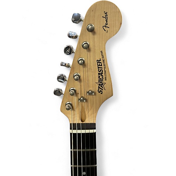 Used 2000s Squier Starcaster Mini Black Electric Guitar