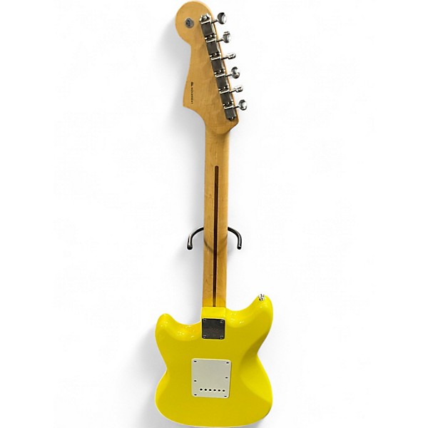 Used Fender Cyclone Graffiti Yellow Solid Body Electric Guitar