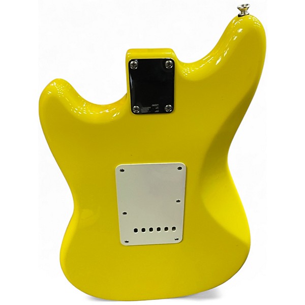 Used Fender Cyclone Graffiti Yellow Solid Body Electric Guitar