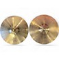 Used Paiste 14in 404 TOP MEDIUM HI HAT PAIR Cymbal thumbnail