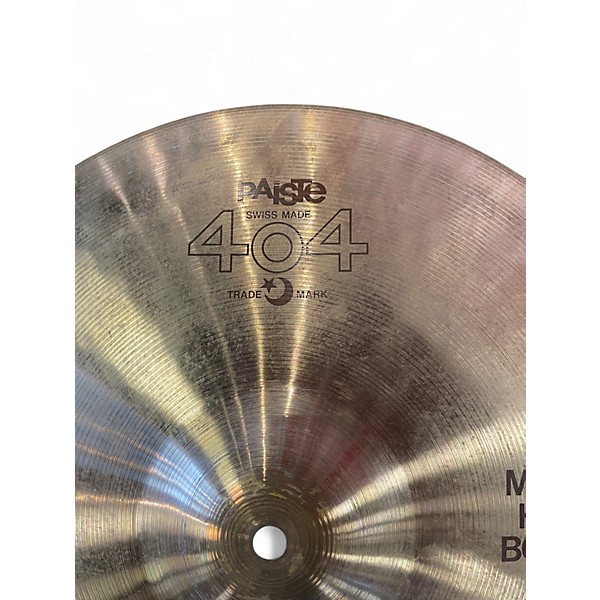 Used Paiste 14in 404 TOP MEDIUM HI HAT PAIR Cymbal