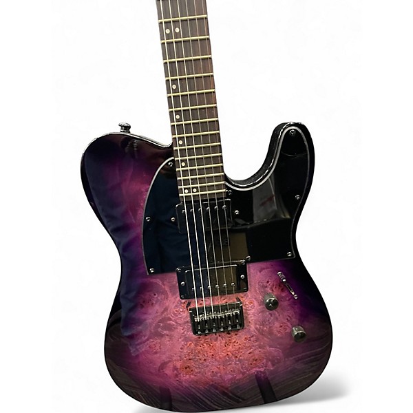 Used ESP LTD TE200 PURPLE BURST Solid Body Electric Guitar