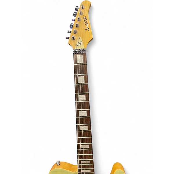 Used Sawtooth ET HYBRID T STYLE SOFT GREEN BURST Solid Body Electric Guitar