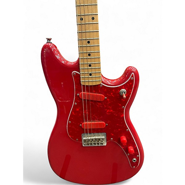 Used Fender Duo Sonic Candy Apple Red Solid Body Electric Guitar