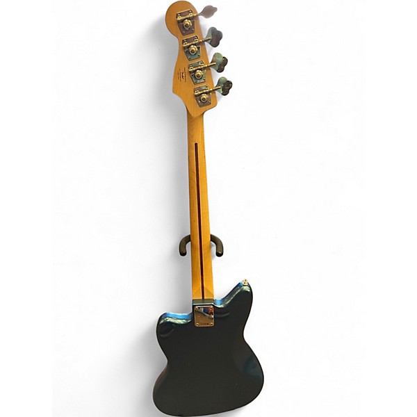 Used Squier Jaguar Bass Blue Electric Bass Guitar