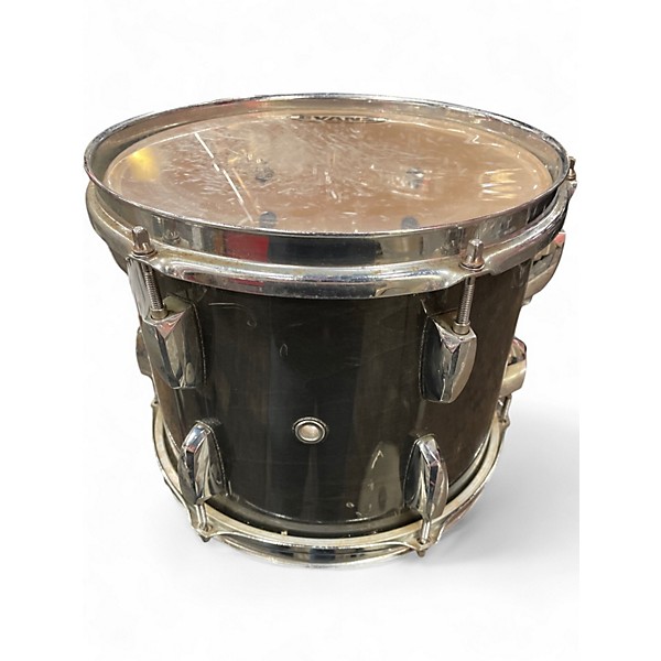 Used Pearl 10X8 Export Series Mounted  Tom Black Lacquer Drum
