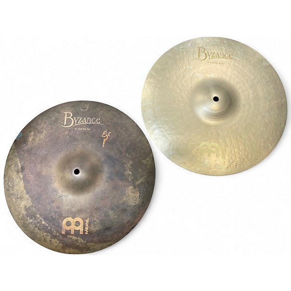 Used MEINL 14in Byzance Vintage Sand Hi Hat Pair Cymbal