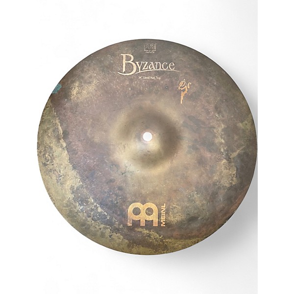 Used MEINL 14in Byzance Vintage Sand Hi Hat Pair Cymbal