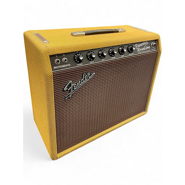 Used Fender 1965 Princeton Reverb 15W 1x10 Tube Guitar Combo Amp