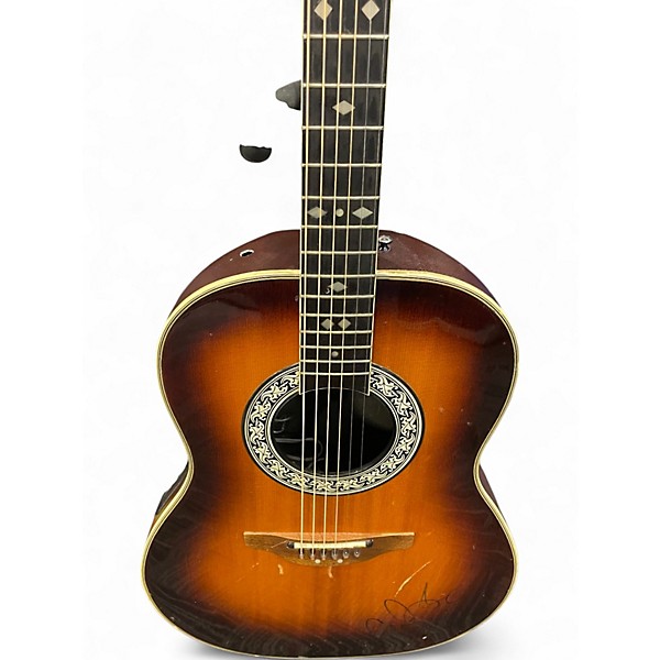Used Ovation 1617 2 Tone Sunburst Acoustic Electric Guitar