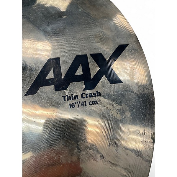 Used SABIAN 16in AAX Thin Crash Cymbal