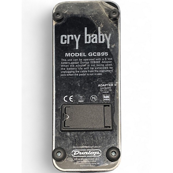 Used Dunlop GCB95 Original Crybaby Wah Effect Pedal