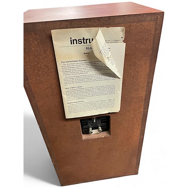 Used Klh MODEL 20 PAIR Unpowered Speaker