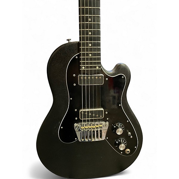 Vintage 1980s Ovation Viper Black Solid Body Electric Guitar