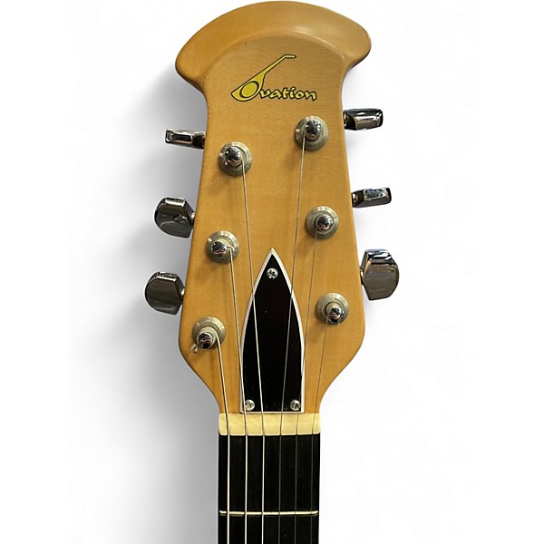 Vintage 1980s Ovation Viper Black Solid Body Electric Guitar