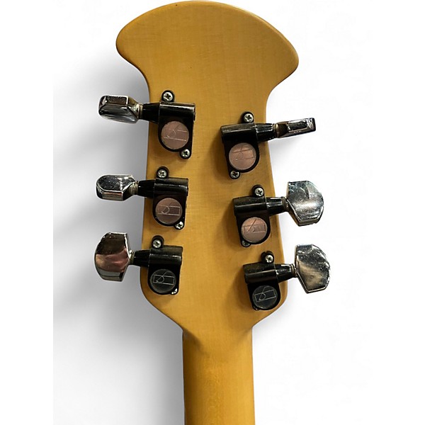 Vintage 1980s Ovation Viper Black Solid Body Electric Guitar