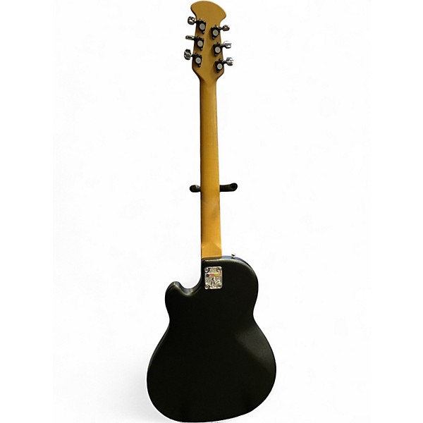 Vintage 1980s Ovation Viper Black Solid Body Electric Guitar