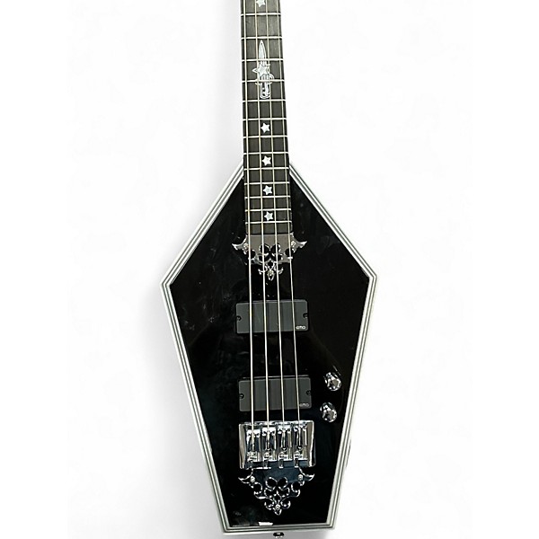 Used Schecter Guitar Research Sean Yseult Casket Signature 4-String Bass Black Electric Bass Guitar