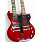 Used Jay Turser DOUBLE NECK SG STYLE GUITAR Red Solid Body Electric Guitar