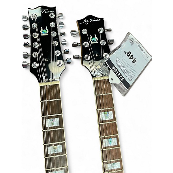 Used Jay Turser DOUBLE NECK SG STYLE GUITAR Red Solid Body Electric Guitar