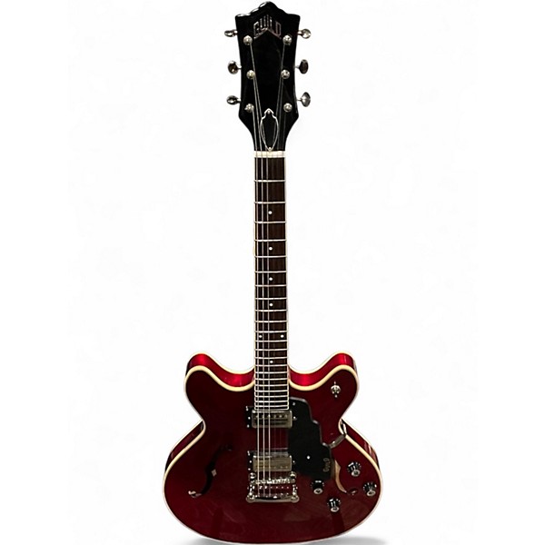 Used Guild SF1DC Cherry Hollow Body Electric Guitar