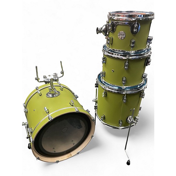 Used Pdp 4 Piece Concept Series Maple 4pc Fusion Shell Pack Satin Oli SATIN OLIVE Drum Kit